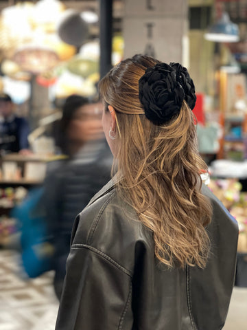 Tiburon Flor Lino Negro