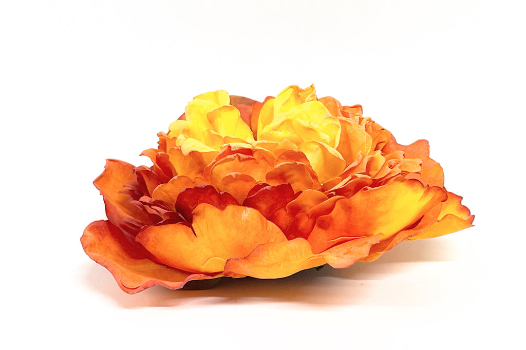 Prendedor Peonia Naranjo