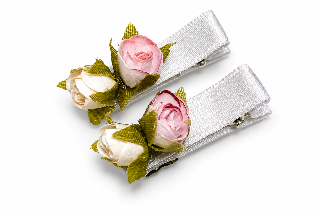 Pinzas flores Malva