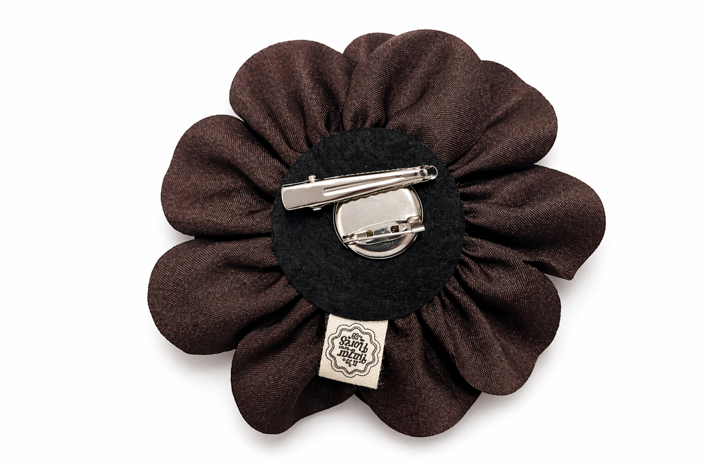 Prendedor Flores Chocolate
