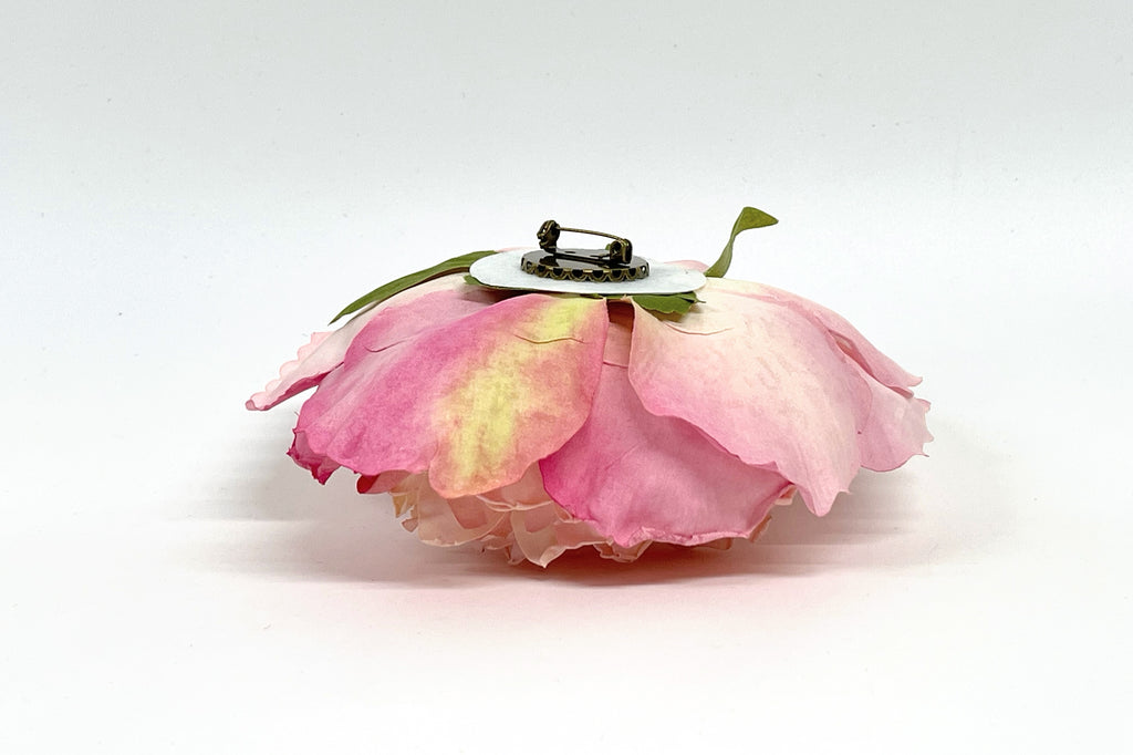 Prendedor Peonia Rosado