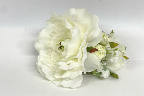 Peineta Flores Novia Alba