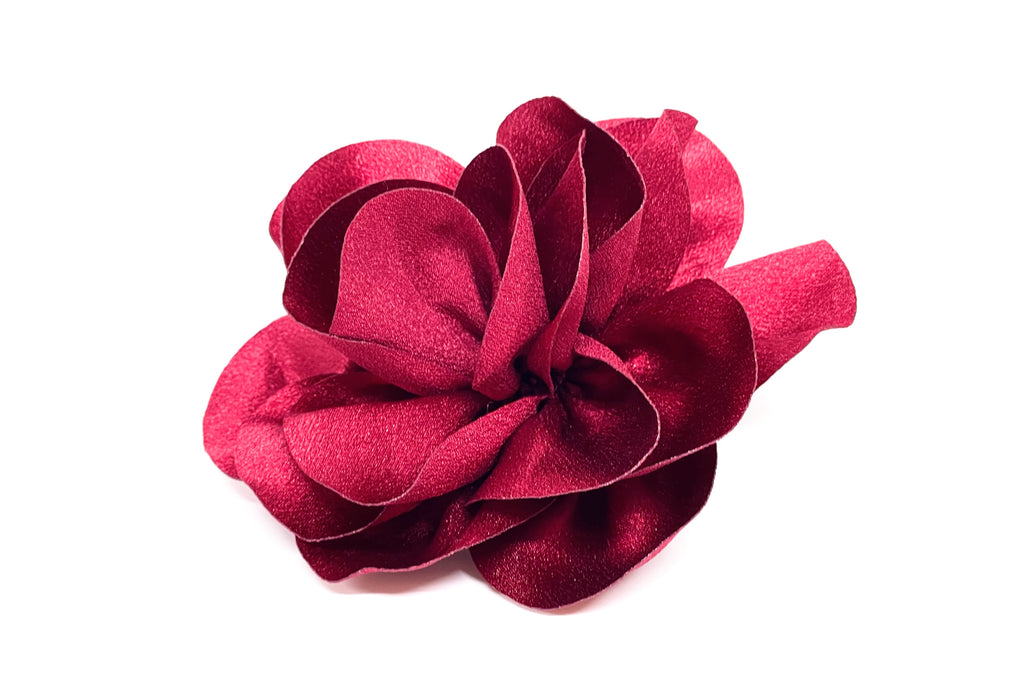 Prendedor Rosa XL Burdeo