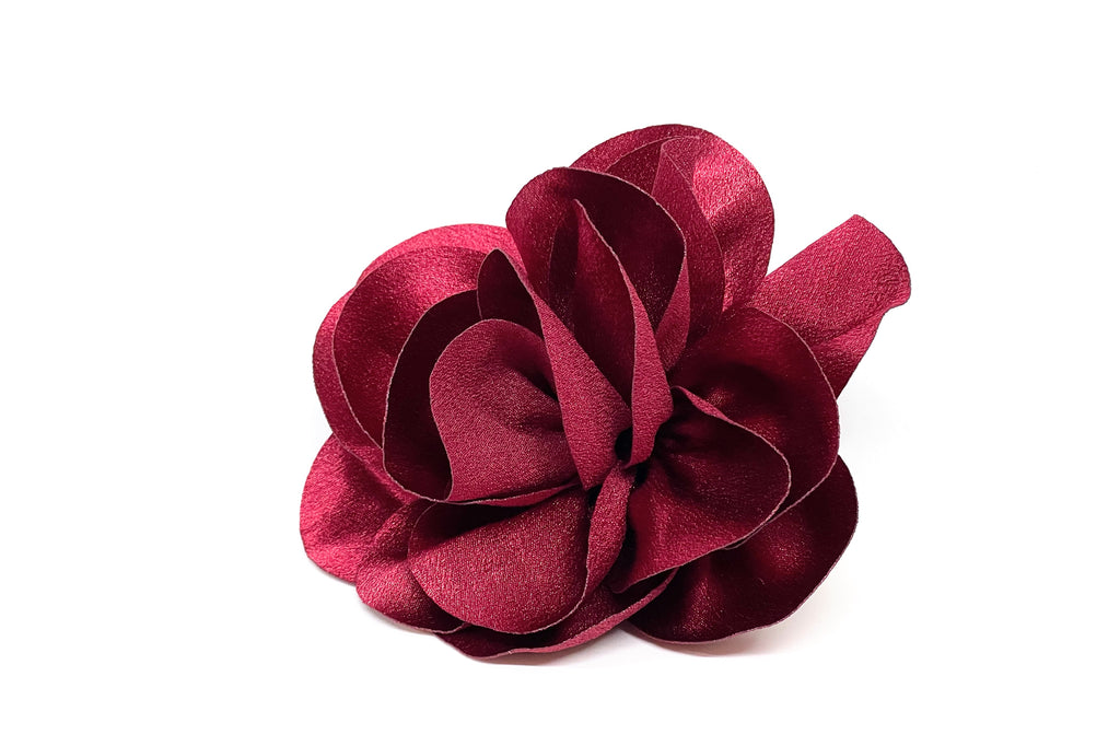 Prendedor Rosa XL Burdeo