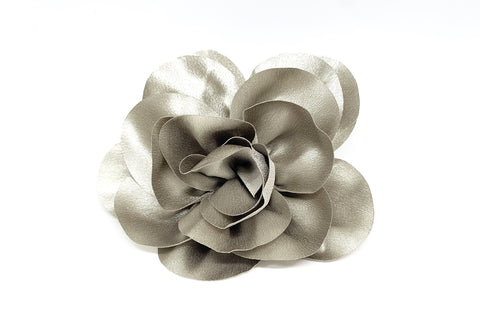 Prendedor Rosa XL Plata