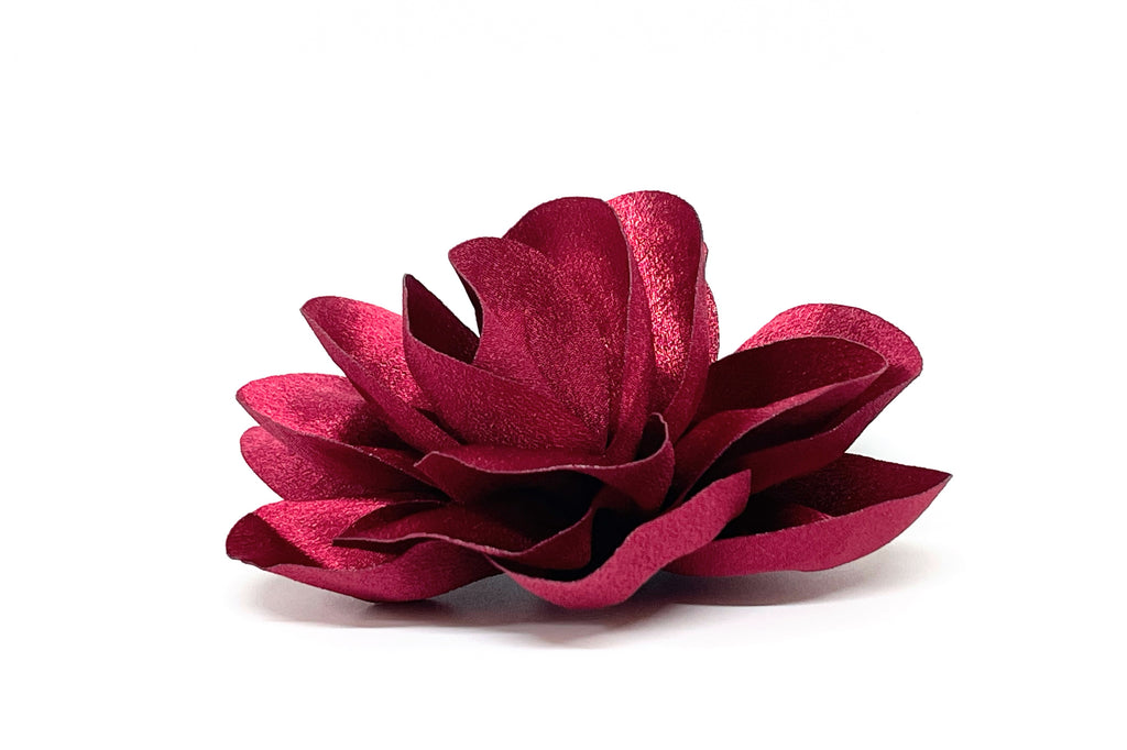 Prendedor Rosa XL Burdeo