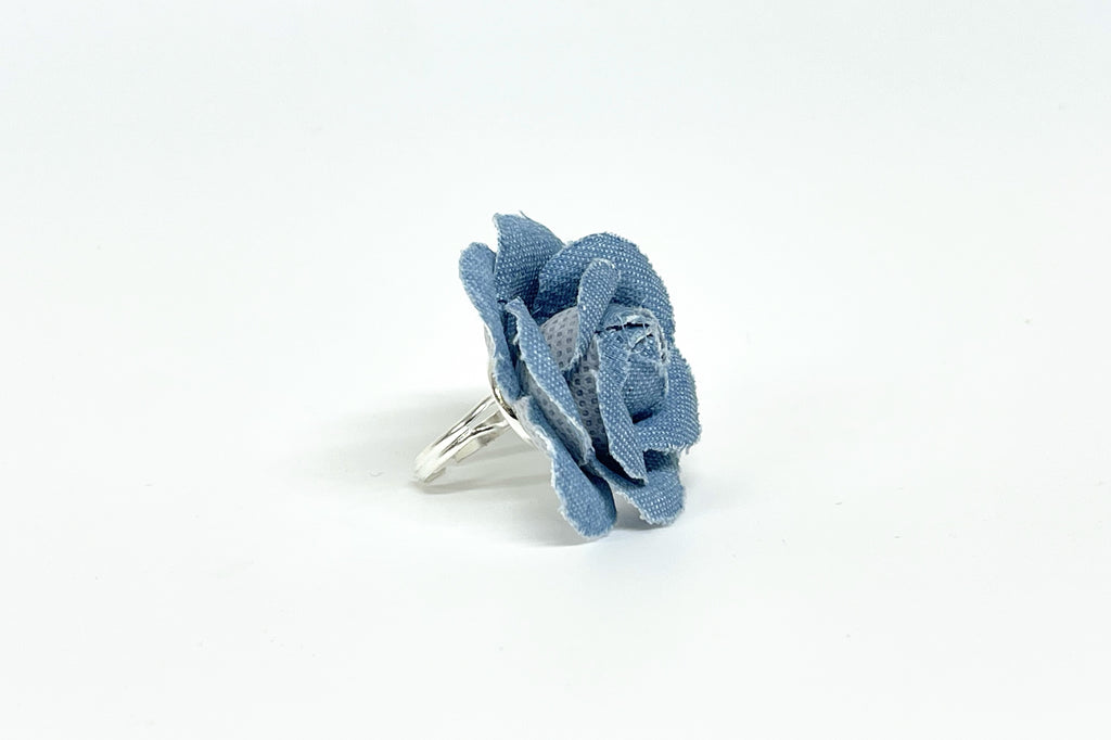 Anillo Rosa Jeans Mediano