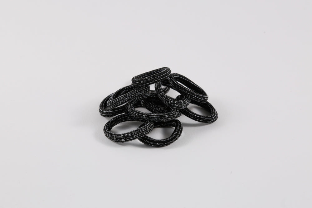 Elástico Soft Brillantina Gris