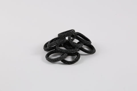 Elástico Soft Brillantina Gris