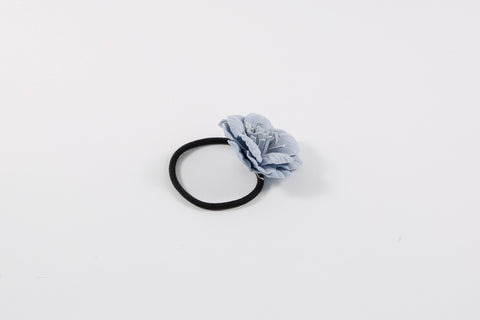 Set Elásticos Flor Gamuza Denim