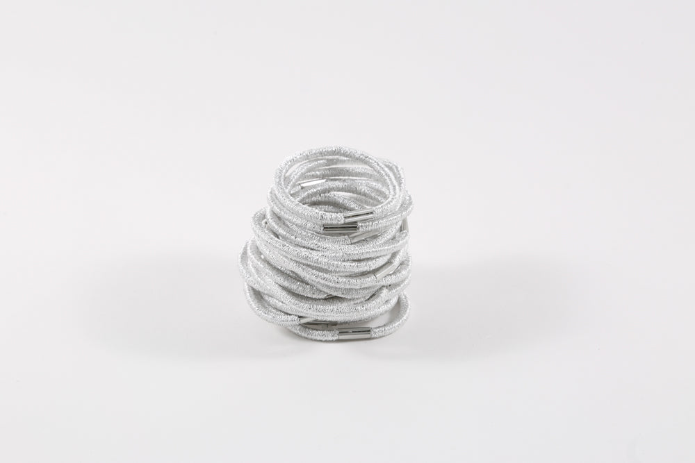 Elástico Set Plateado X 20